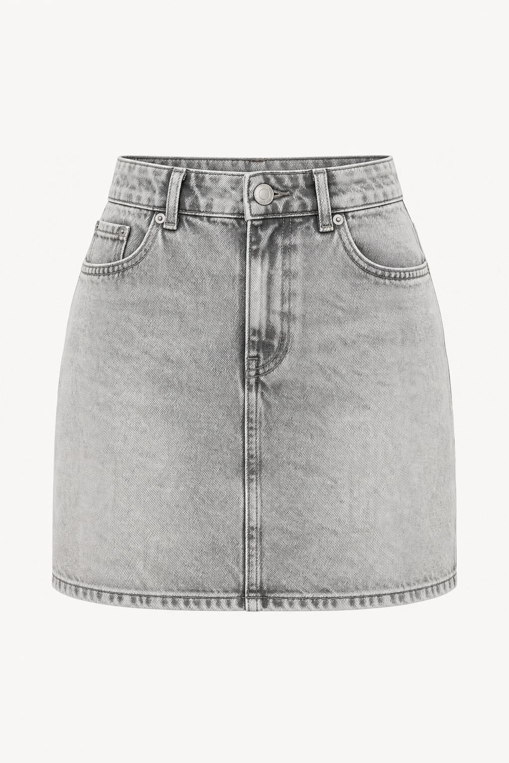 Stone Wash Mini Skirt